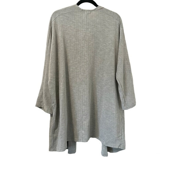 Donni Anthropologie Gray Ribbed Open Cardigan - Picture 2 of 4